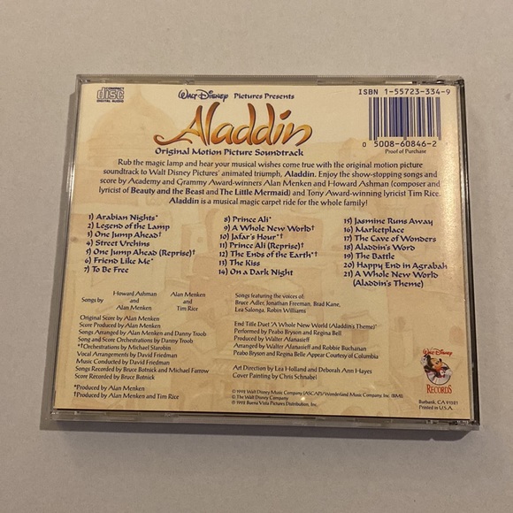 Aladdin CD - Picture 2 of 4